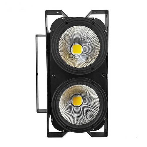 2 Eyes 2x100W LED Blinder 200W COB Par Warm White +Cold White 2IN1 DMX512 Stage Lighting