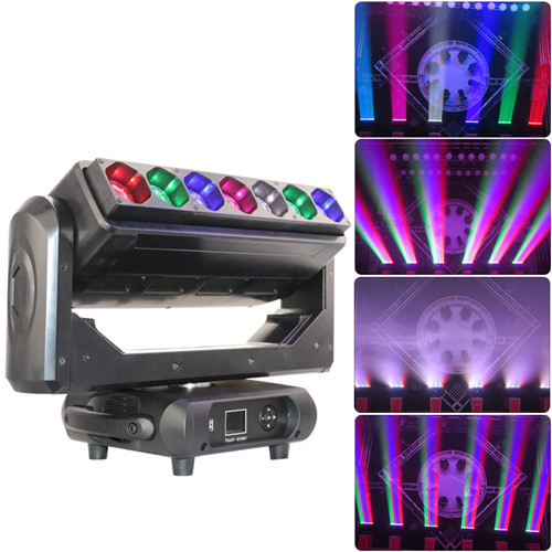 7x40w magic blade 4in1 pixel led moving head light