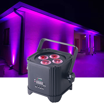 New 4x18w Wireless dmx battery par can RGBWA UV 6in1 led par light