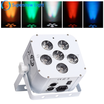 6*18W 6 in 1 RGBWAP Wireless Battery &Wifi Led Par Light