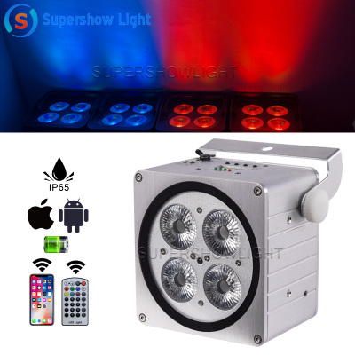 4x18W IR remote 2.4G Wireless DMX Mini LED Par 