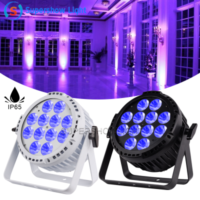  IP65 Waterproof 12pcs RGBWA+UV 6in1 Wireless DMX Battery Operated LED IR remote control Light