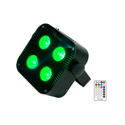 4X18W led battery power wireless dmx IR remote control uplight